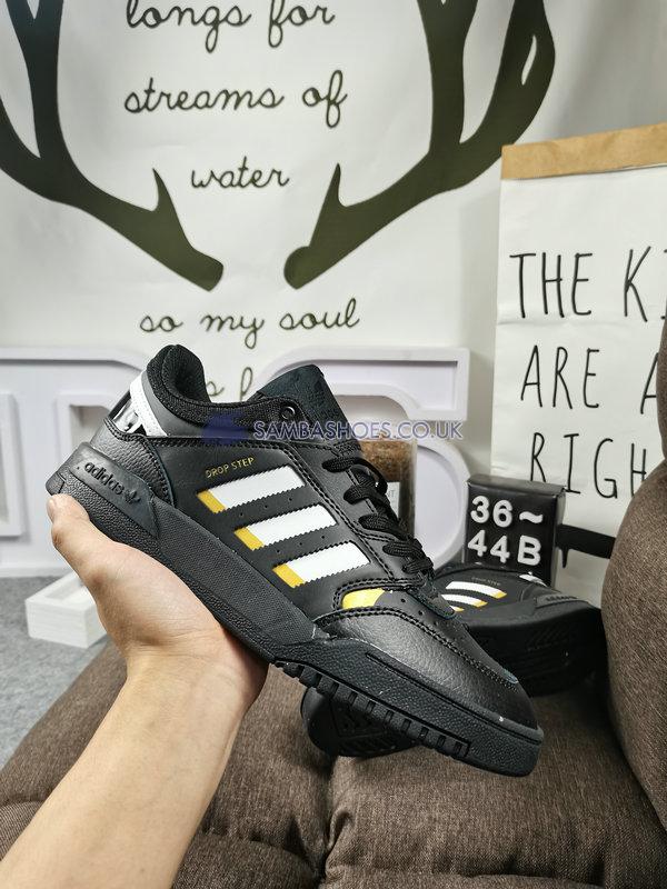 Adidas Drop Step Low "Black" - Black/White/Yellow - EE5225-2 Classic Originals Shoes