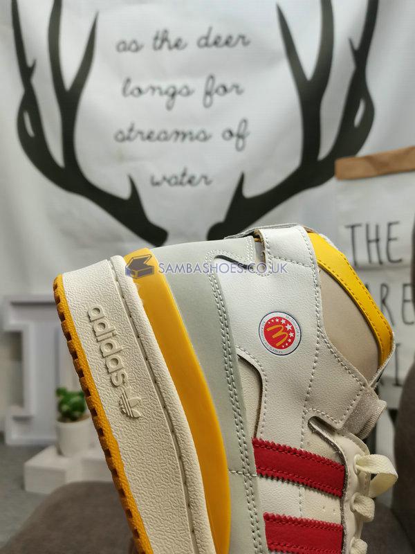 Eric Emanuel x Adidas Forum 84 High "McDonalds All-American" - Cloud White/Bold Gold/Cream White - H02575 Classic Originals Shoes