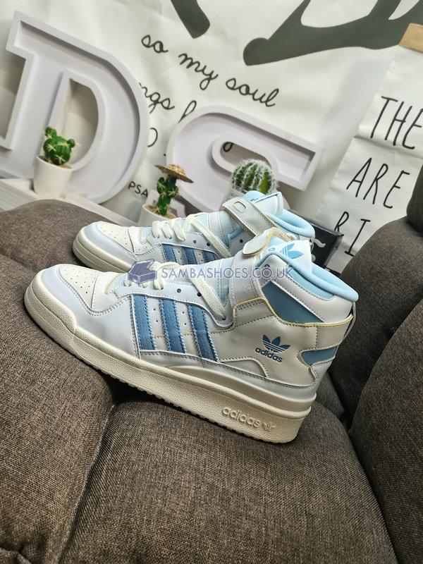 Adidas Forum 84 High "UNC" - Footwear White/Off White/Clear Sky - GW5924 Classic Originals Shoes