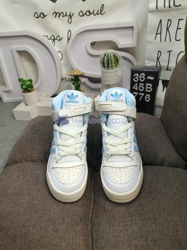 Adidas Forum 84 High "UNC" - Footwear White/Off White/Clear Sky - GW5924 Classic Originals Shoes