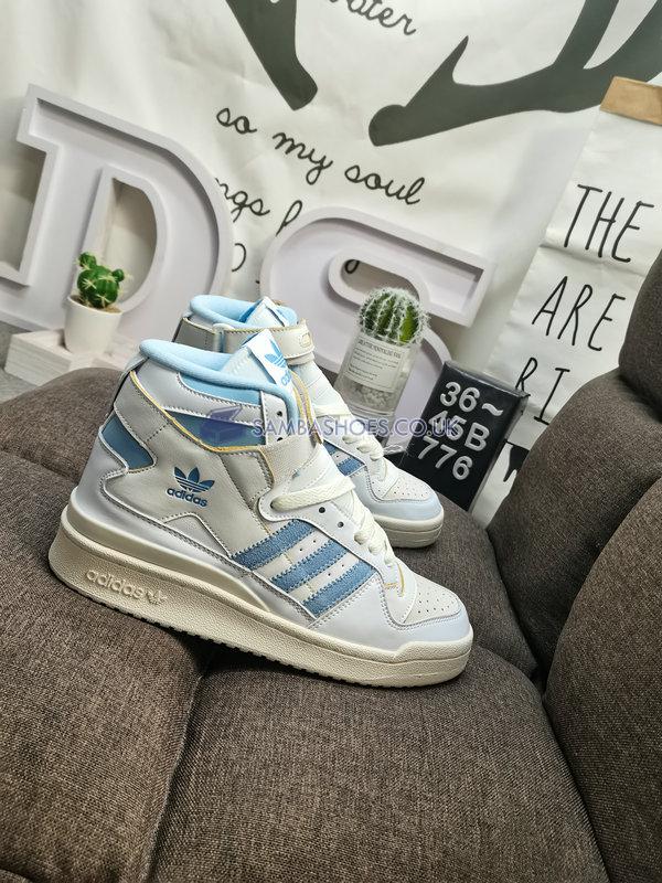 Adidas Forum 84 High "UNC" - Footwear White/Off White/Clear Sky - GW5924 Classic Originals Shoes