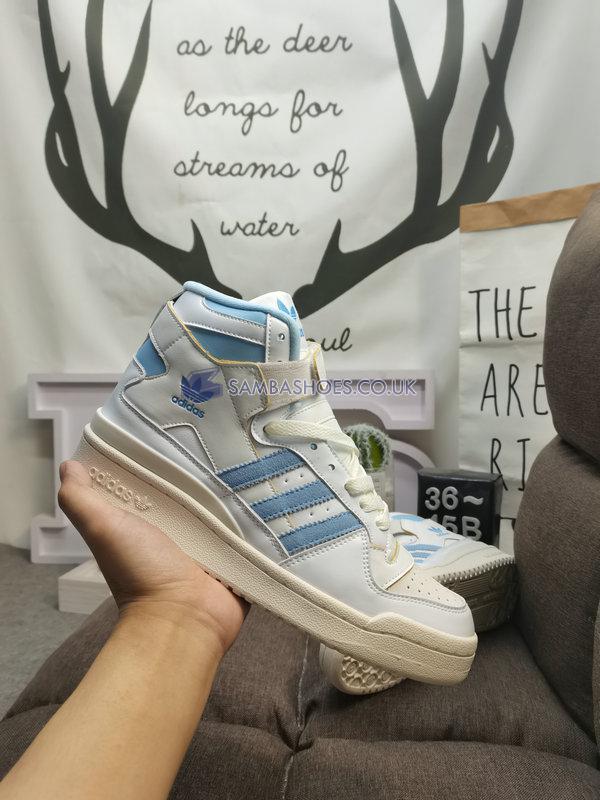 Adidas Forum 84 High "UNC" - Footwear White/Off White/Clear Sky - GW5924 Classic Originals Shoes