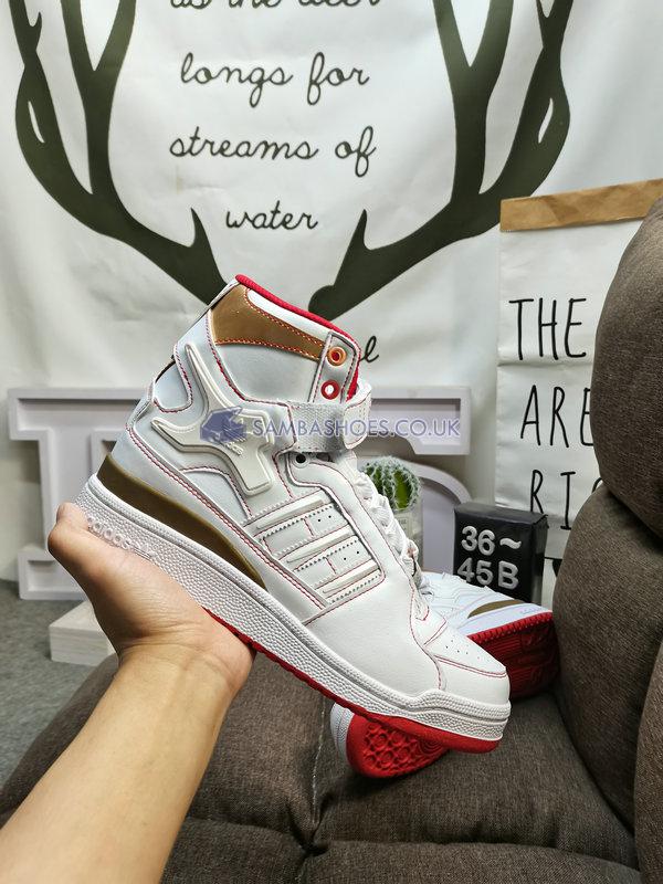 Adidas Forum High "Xiangi" - Cloud White/Cloud White/Scarlet - H04236 Classic Originals Shoes