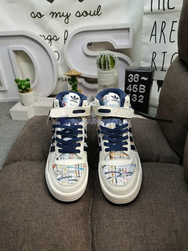 Adidas Forum Mid "Cream Navy" - Cream/Navy - GX3958 Classic Originals Shoes