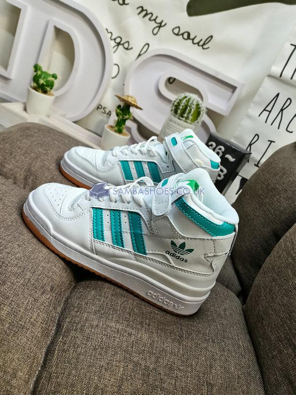 Adidas Forum Mid "White Mint Rush" - Cloud White/Mint Rush/Gum - GY3672 Classic Originals Shoes