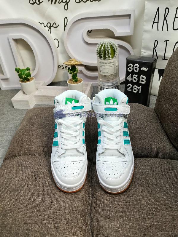 Adidas Forum Mid "White Mint Rush" - Cloud White/Mint Rush/Gum - GY3672 Classic Originals Shoes