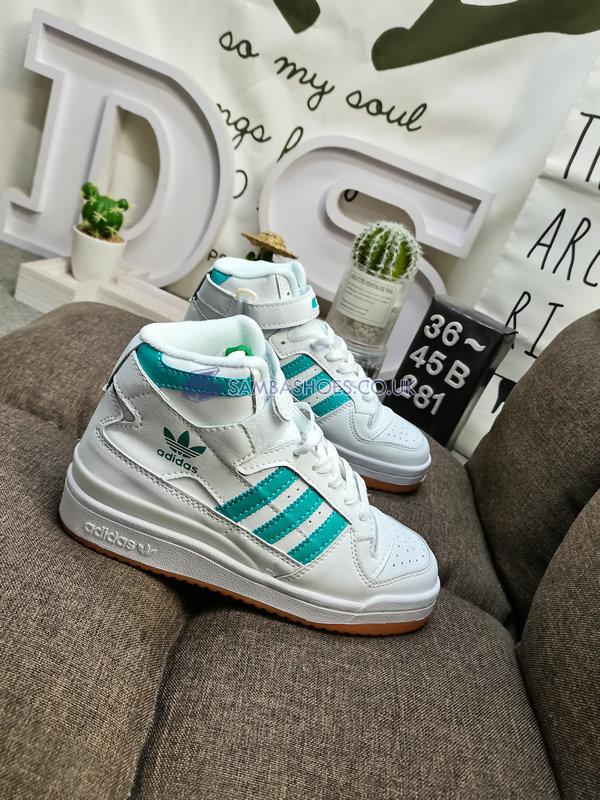 Adidas Forum Mid "White Mint Rush" - Cloud White/Mint Rush/Gum - GY3672 Classic Originals Shoes