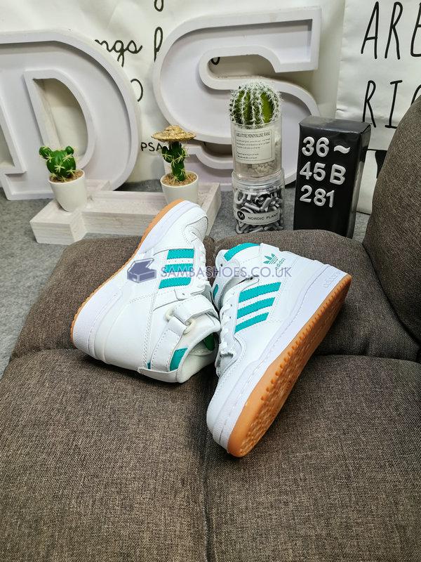 Adidas Forum Mid "White Mint Rush" - Cloud White/Mint Rush/Gum - GY3672 Classic Originals Shoes