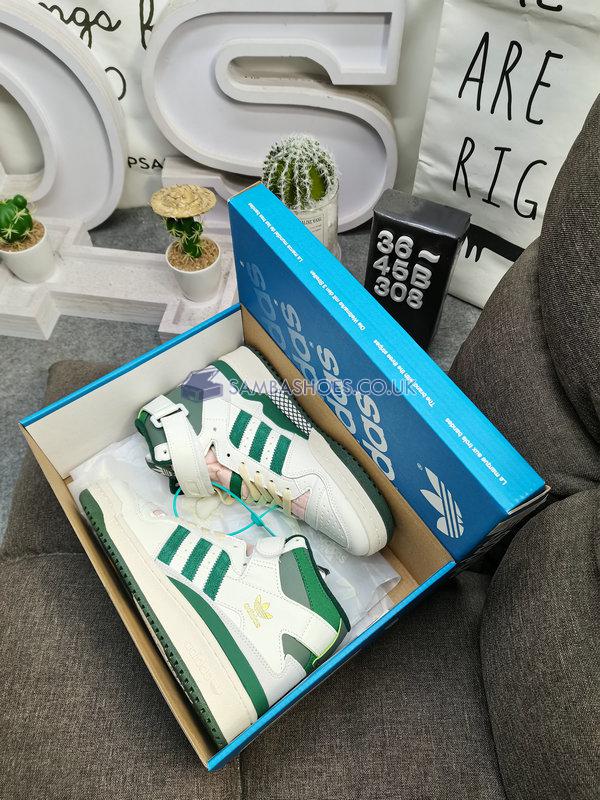 Adidas Forum 84 Hi "Off White Dark Green" - Off White/Team Dark Green/Cloud White - GW2203 Classic Originals Shoes