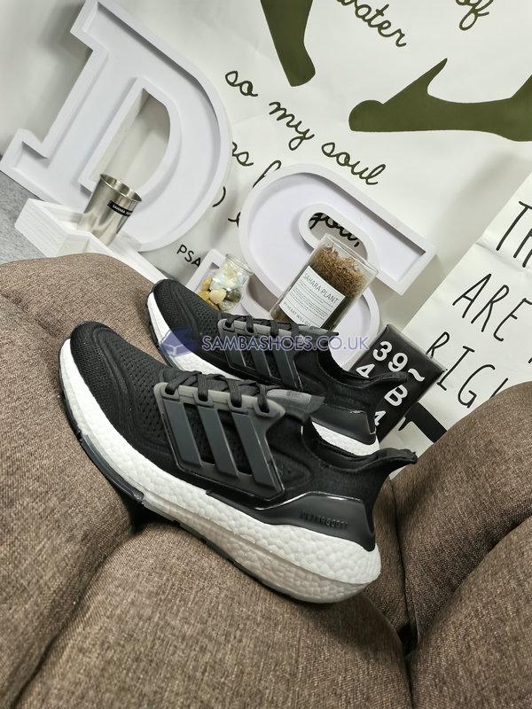 Adidas UltraBoost 21 "Core Black" - Core Black/Core Black/Grey Four - FY0378 Classic Running Shoes