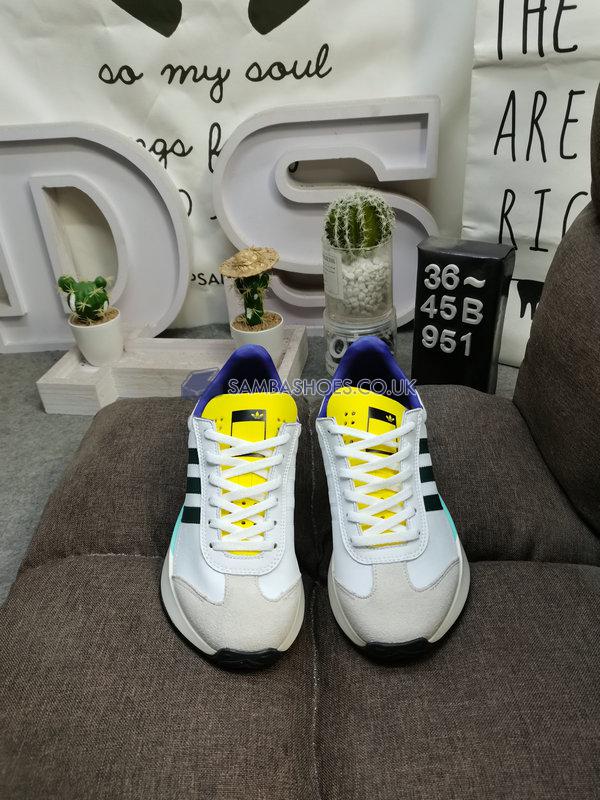 Adidas Country XLG "White Collegiate Green Yellow" - Cloud White/Collegiate Green/Yellow - IF8118 Classic Originals Shoes