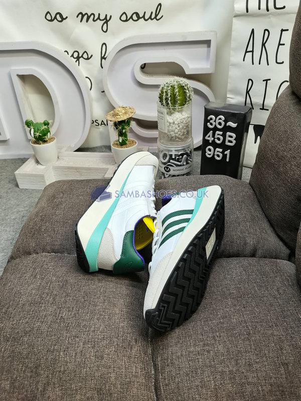 Adidas Country XLG "White Collegiate Green Yellow" - Cloud White/Collegiate Green/Yellow - IF8118 Classic Originals Shoes