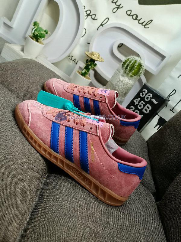 Adidas Hamburg "Rose Tone Gum" - Rose Tone/Bold Blue/Gum - H00446 Classic Originals Shoes