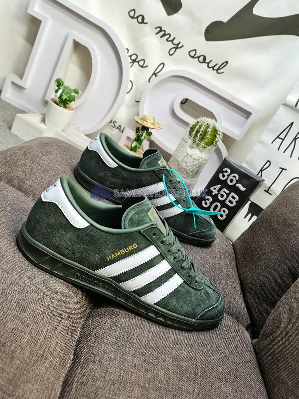 Adidas Hamburg "Green Oxide" - Green Oxide/Off White/Shadow Green - GW9641 Classic Originals Shoes