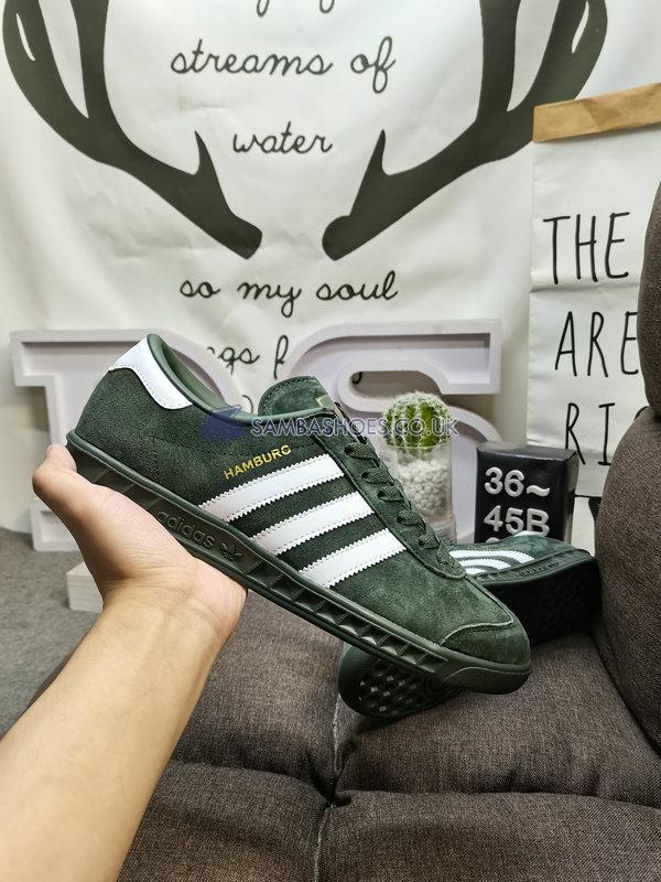 Adidas Hamburg "Green Oxide" - Green Oxide/Off White/Shadow Green - GW9641 Classic Originals Shoes