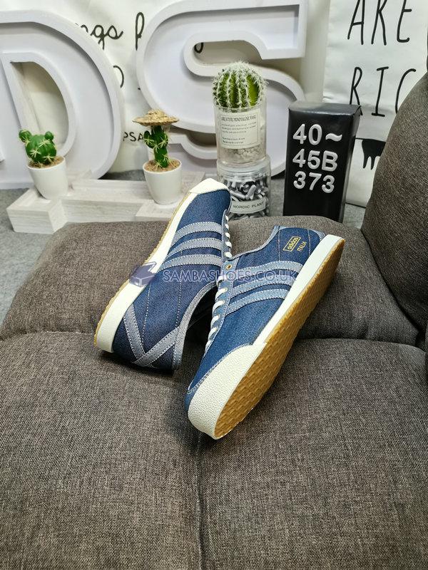 Adidas Italia Denim SPZL "Blue Bird" - Off White/Blue Bird/Gum - HP8843 Classic Originals Shoes