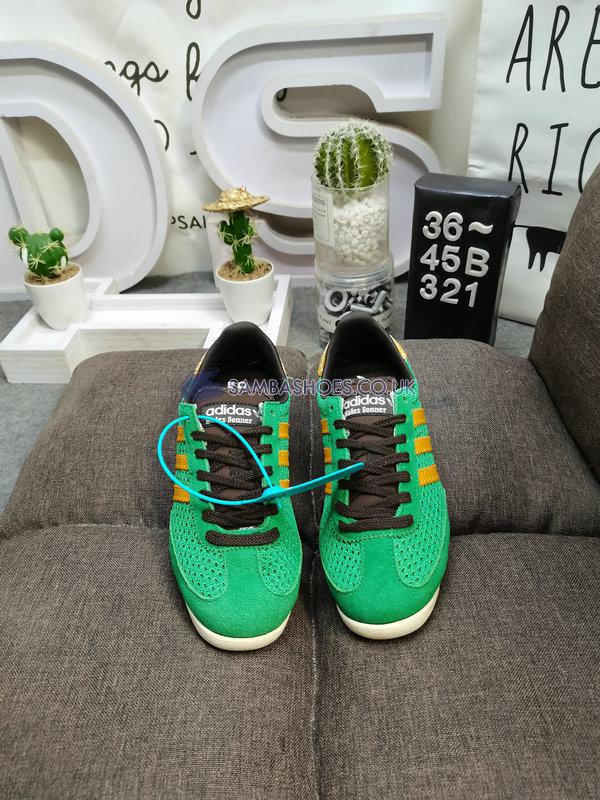 Wales Bonner x Adidas SL72 Knit "Green" - Team Green/Collegiate Gold/Dark Brown - IG0571 Classic Originals Shoes