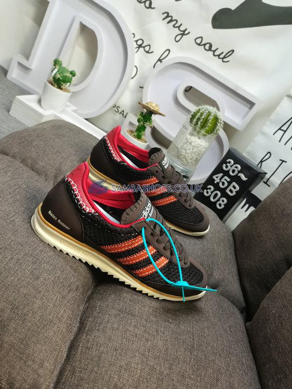 Wales Bonner x Adidas SL72 Knit "Brown" - Dark Brown/Collegiate Orange/Cream White - IE1664 Classic Originals Shoes