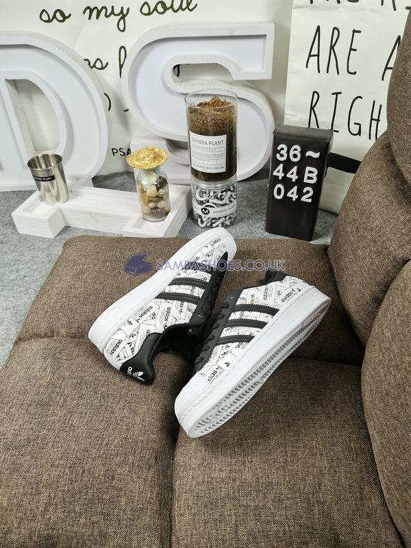 Adidas Superstar "Label Collage" - Cloud White/Core Black/Core Black - FV2819 Classic Originals Shoes