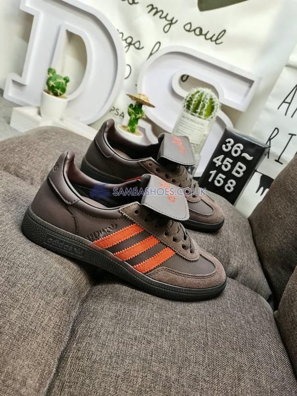 SHUKYU x E-WAX x Adidas Handball Spezial "Brown" - Brown/Collegiate Orange/Brown - HP6694 Classic Originals Shoes