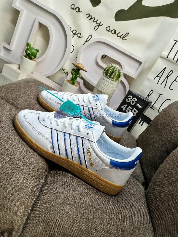 Adidas Handball Spezial "White Blue" - Cloud White/Blue/Gum - ID6964 Classic Originals Shoes