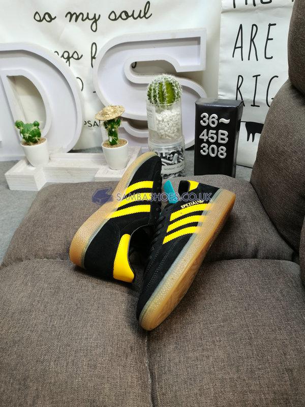 Adidas Handball Spezial "Black Yellow" - Core Black/Yellow/Gold Metallic - FX5676 Classic Originals Shoes