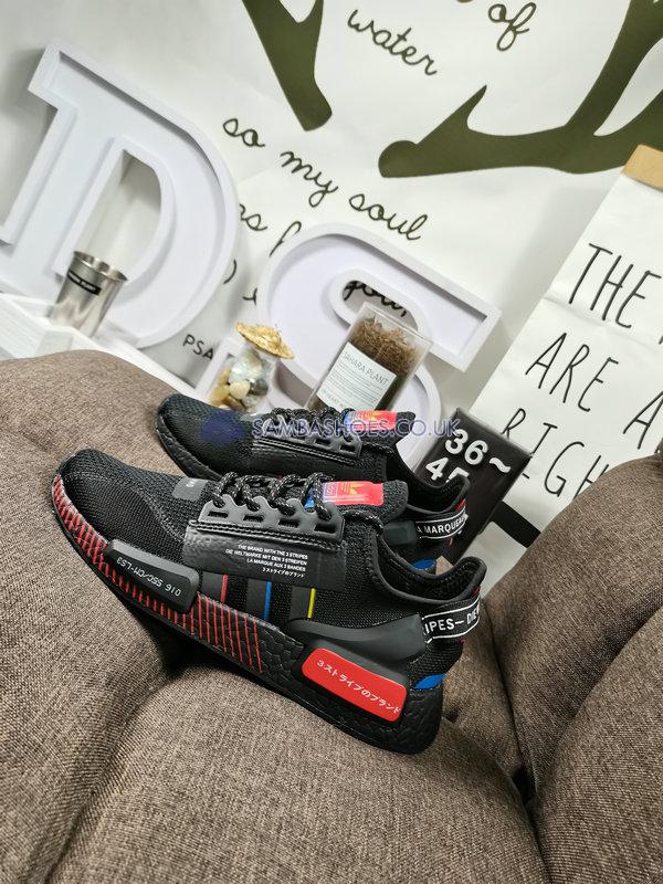 Adidas Nmd_R1.V2 "Black Multi-color" - Black/Red/Multi-color - FY1452 Classic Originals Shoes