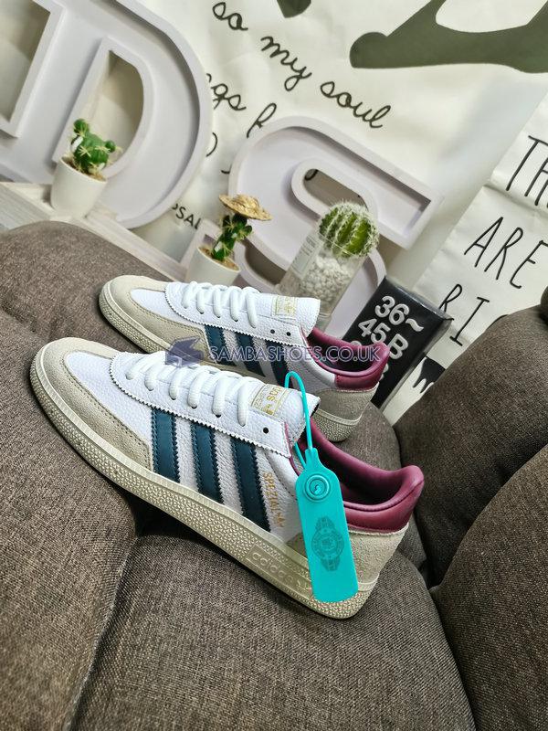 Adidas Handball Spezial "White Arctic Night" - Footwear White/Arctic Night/College Burgundy - IF3742 Classic Originals Shoes