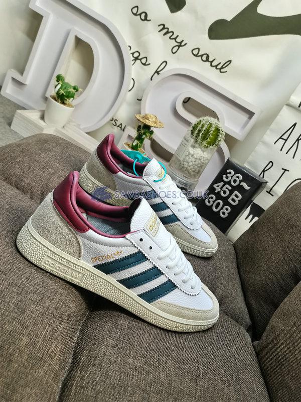 Adidas Handball Spezial "White Arctic Night" - Footwear White/Arctic Night/College Burgundy - IF3742 Classic Originals Shoes