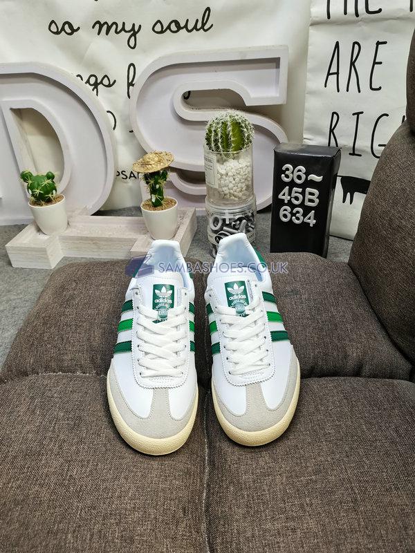 Adidas Jeans "White Collegiate Green" - Cloud White/Collegiate Green/Crystal White - GW5755 Classic Originals Shoes