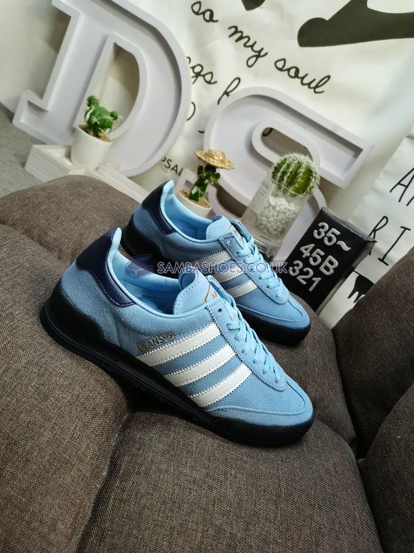 Adidas Jeans "Clear Sky Collegiate Navy" - Clear Sky/Cloud White/Collegiate Navy - ID9387 Classic Originals Shoes