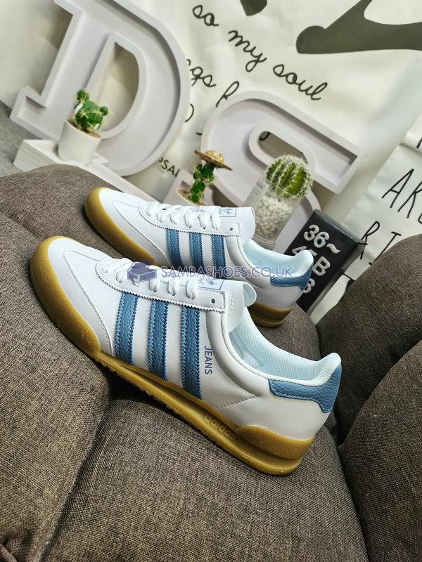 Adidas Jeans "White Blue Gum" - White/Blue/Gum - F36114 Classic Originals Shoes