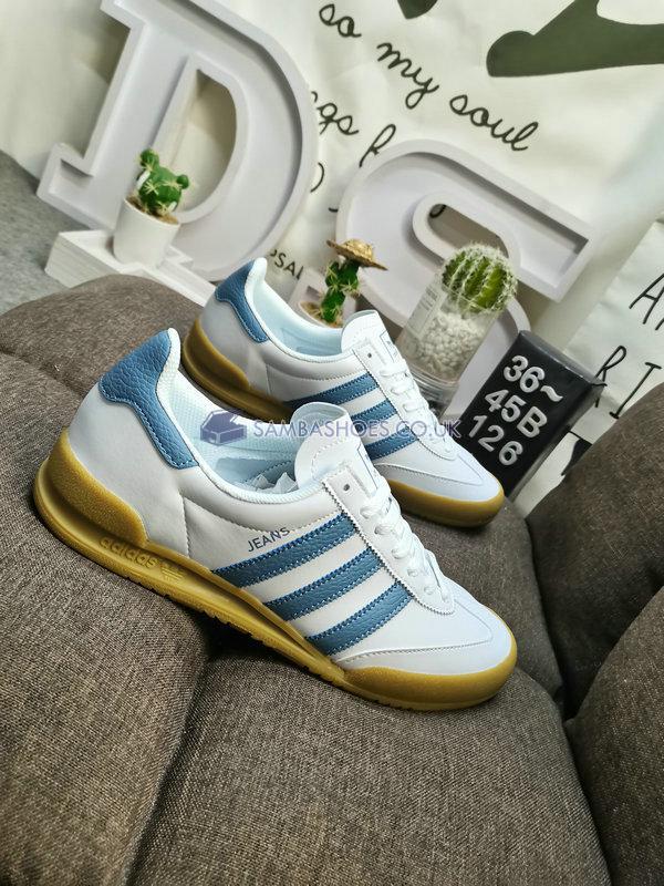 Adidas Jeans "White Blue Gum" - White/Blue/Gum - F36114 Classic Originals Shoes