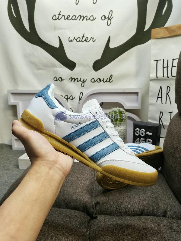 Adidas Jeans "White Blue Gum" - White/Blue/Gum - F36114 Classic Originals Shoes