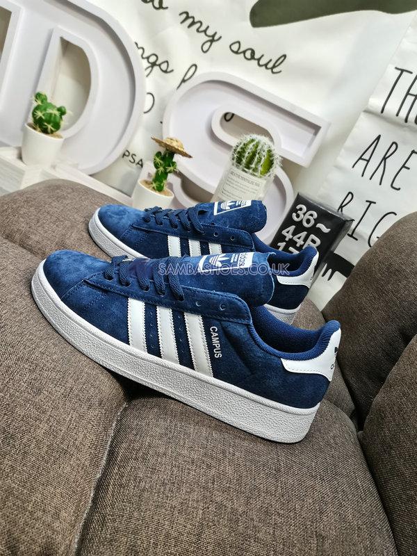 Adidas Campus "Dark Blue" - Dark Blue/White-Chalk White - BZ0086 Classic Originals Shoes