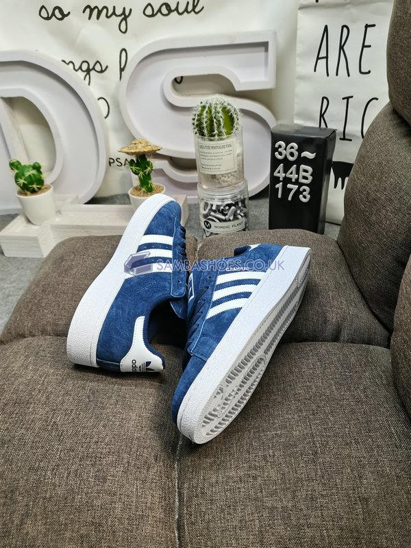 Adidas Campus "Dark Blue" - Dark Blue/White-Chalk White - BZ0086 Classic Originals Shoes