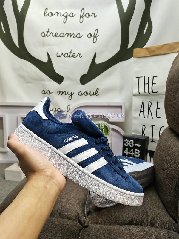 Adidas Campus "Dark Blue" - Dark Blue/White-Chalk White - BZ0086 Classic Originals Shoes