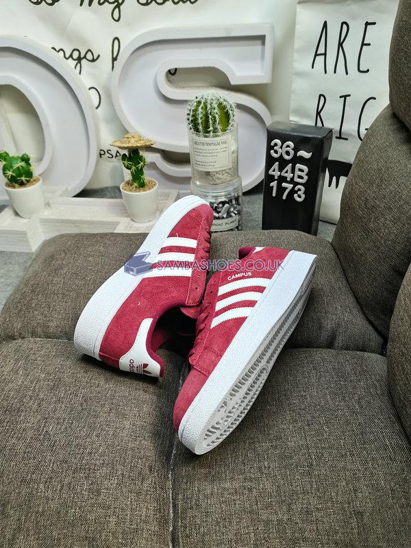 Adidas Campus "Collegiate Burgundy" - Collegiate Burgundy/Cloud White/Cloud White - F97245 Classic Originals Shoes