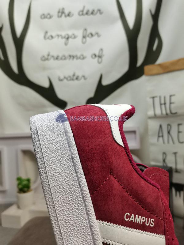 Adidas Campus "Collegiate Burgundy" - Collegiate Burgundy/Cloud White/Cloud White - F97245 Classic Originals Shoes