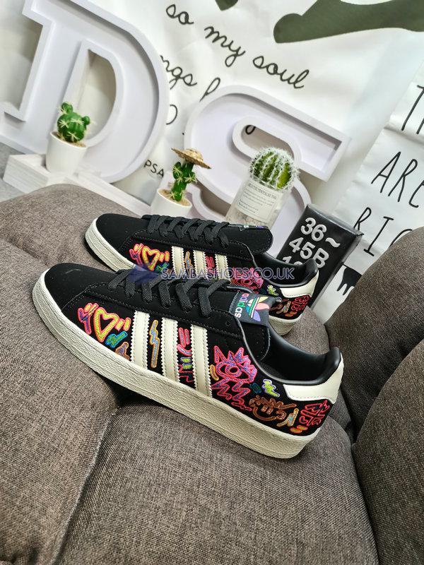 Kris Andrew Small x Adidas Campus 80s "Pride" - Off White/Core Black/Off White - GX6390 Classic Originals Shoes