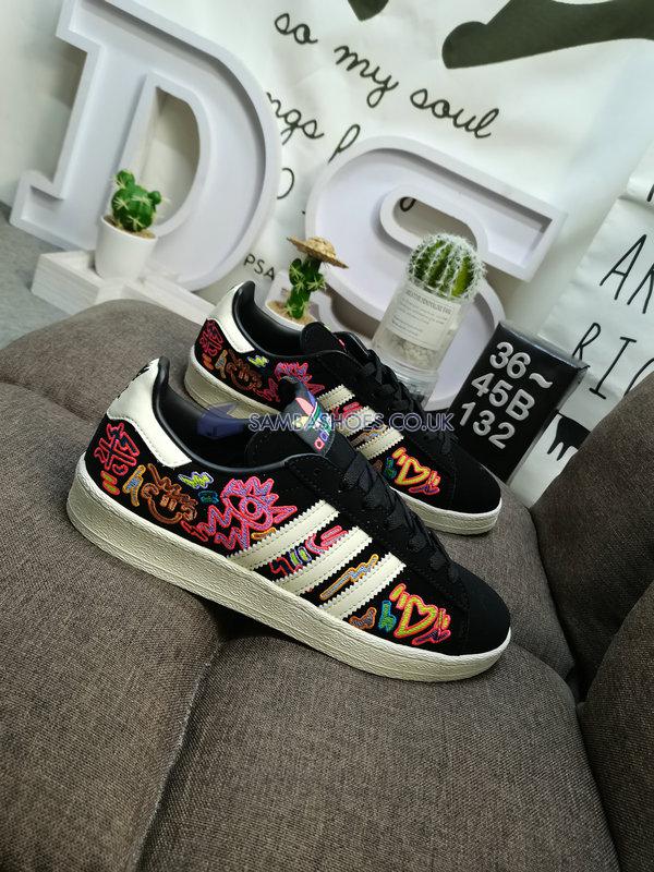 Kris Andrew Small x Adidas Campus 80s "Pride" - Off White/Core Black/Off White - GX6390 Classic Originals Shoes