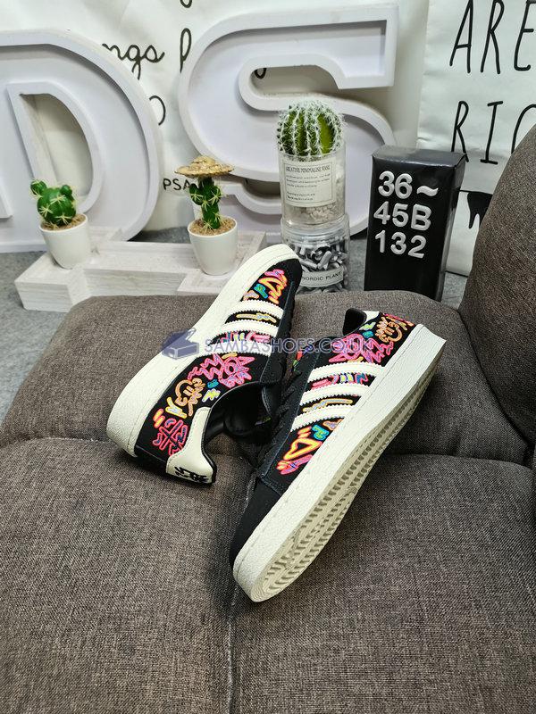 Kris Andrew Small x Adidas Campus 80s "Pride" - Off White/Core Black/Off White - GX6390 Classic Originals Shoes