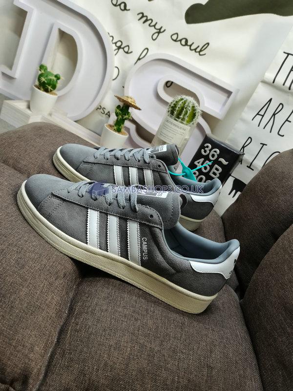 Adidas Campus "Grey" - Grey/Running White/Chalk White - BZ0085 Classic Originals Shoes