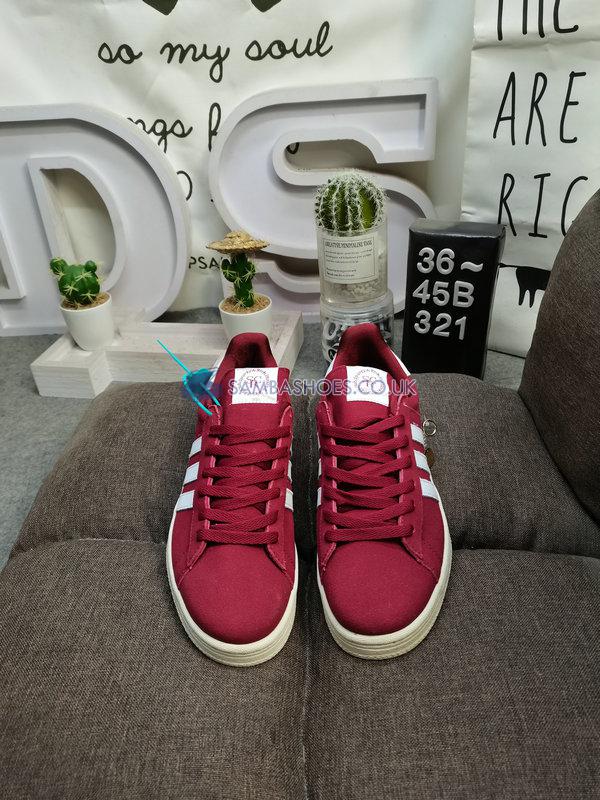 Sporty & Rich x Adidas Campus 80s "Collegiate Burgundy" - Collegiate Burgundy/Chalk White/Collegiate Burgundy - HQ6074 Classic Originals Shoes