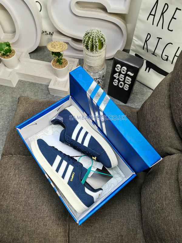 BAPE x Adidas Campus 80s "30th Anniversary - Navy" - Collegiate Navy/Cloud White/Off White - ID4770 Classic Originals Shoes