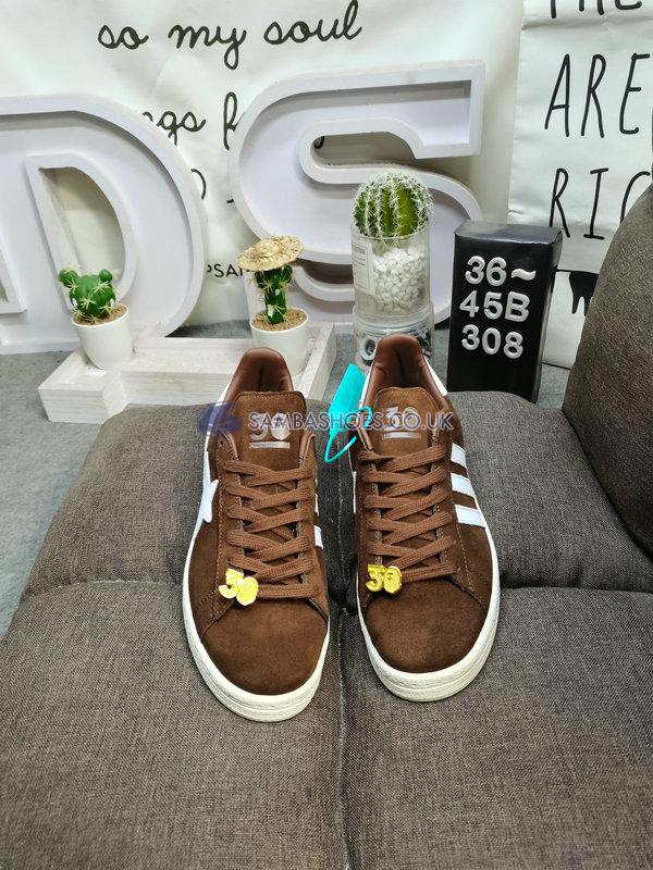 BAPE x Adidas Campus 80s "30th Anniversary - Brown" - Brown/Cloud White/Gold Metallic - IF3379 Classic Originals Shoes