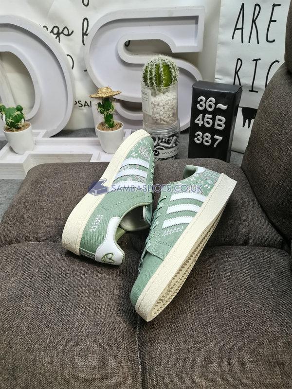 Adidas Campus 80s "Peking Opera - Silver Green" - Silver Green/Footwear White/Off White - IG7949 Classic Originals Shoes