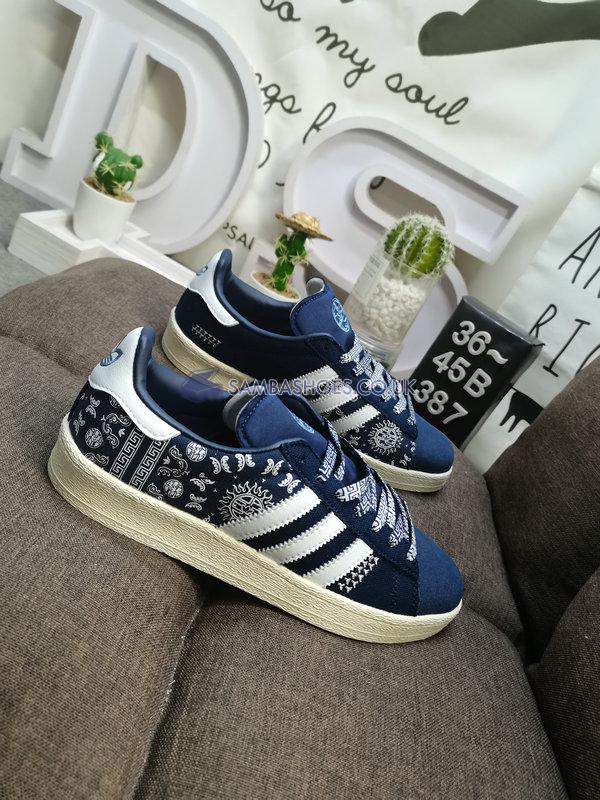 Adidas Campus 80s "Peking Opera - Navy Blue" - Nin Dig/Footwear White/Off White - IG7955 Classic Originals Shoes