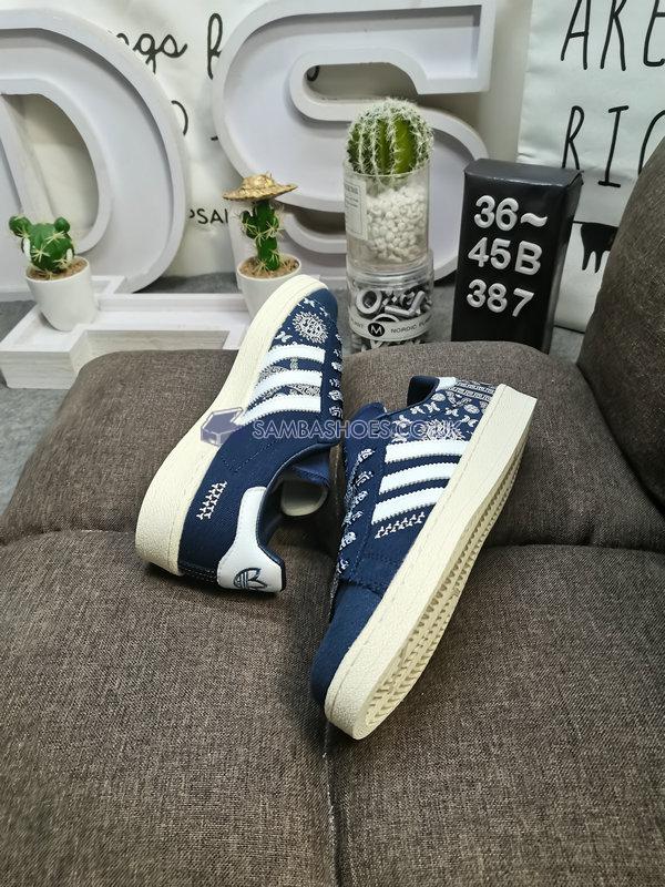 Adidas Campus 80s "Peking Opera - Navy Blue" - Nin Dig/Footwear White/Off White - IG7955 Classic Originals Shoes