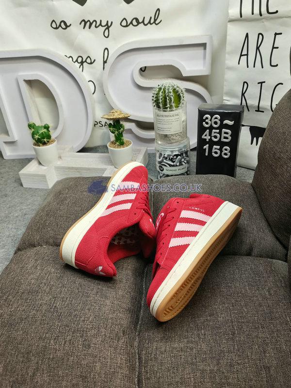 Adidas Campus 00s "Scarlet Pink Gum" - Better Scarlet/Clear Pink/Cloud White - H03477 Classic Originals Shoes